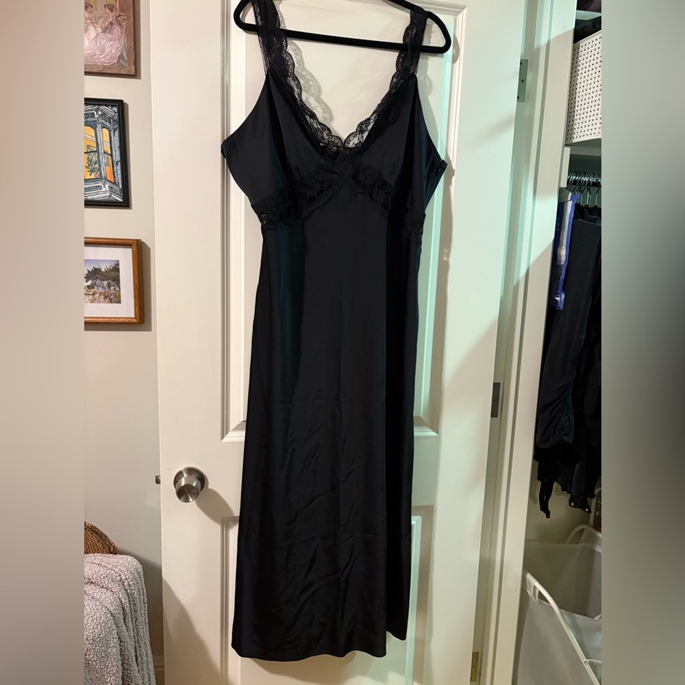 Abercrombie & Fitch Black Lace Slip Dress